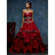 Corte A Strapless Sin Mangas Cola Gorrailla Satén Vestido de Novia